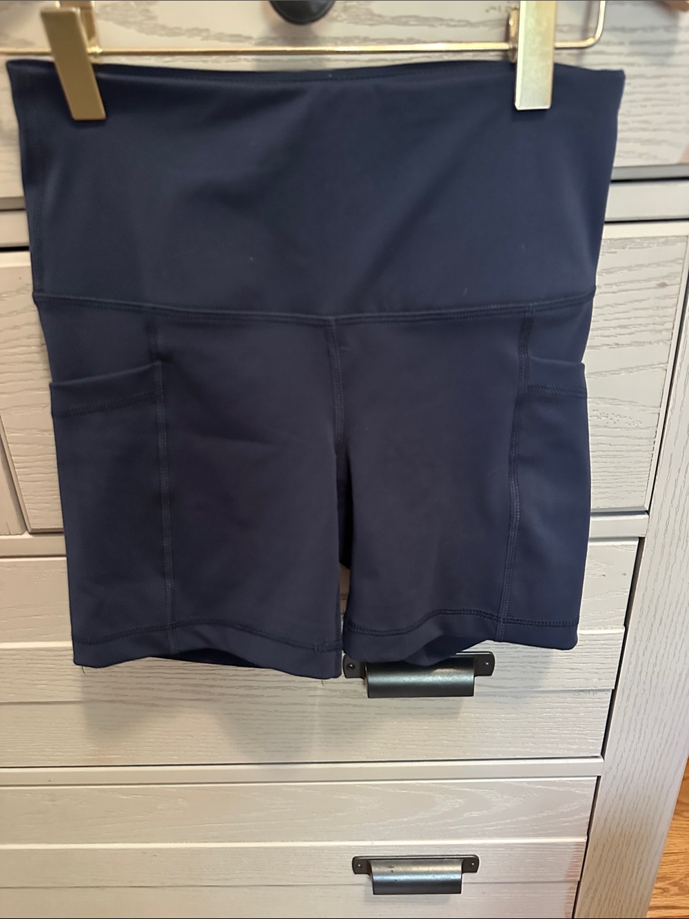 Yogalicious Navy Sculpting High-Waist Shorts